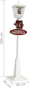 vidaXL - Straatlantaarn - met - kerstman - LED - 180 - cm