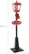 vidaXL - Straatlantaarn - met - kerstman - LED - 180 - cm