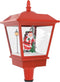 vidaXL - Straatlantaarn - met - kerstman - LED - 180 - cm