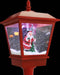 vidaXL - Straatlantaarn - met - kerstman - LED - 180 - cm