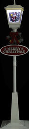 vidaXL - Straatlantaarn - met - kerstman - LED - 180 - cm