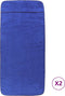 vidaXL - Strandhanddoeken - 2 - st - 400 - g/m² - 60x135 - cm - stof - koningsblauw