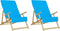 vidaXL - Strandhanddoeken - 2 - st - 400 - g/m² - 60x135 - cm - stof - turquoise