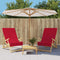 vidaXL - Strandhanddoeken - 2 - st - 400 - g/m² - 60x135 - cm - stof - bordeauxrood