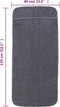 vidaXL - Strandhanddoeken - 2 - st - 400 - g/m² - 60x135 - cm - stof - antracietkleurig