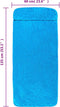 vidaXL - Strandhanddoeken - 2 - st - 400 - g/m² - 60x135 - cm - stof - turquoise