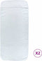 vidaXL - Strandhanddoeken - 2 - st - 400 - g/m² - 60x135 - cm - stof - wit