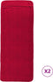 vidaXL - Strandhanddoeken - 2 - st - 400 - g/m² - 60x135 - cm - stof - bordeauxrood