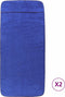 vidaXL - Strandhanddoeken - 2 - st - 400 - g/m² - 75x200 - cm - stof - koningsblauw