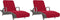 vidaXL - Strandhanddoeken - 2 - st - 400 - g/m² - 75x200 - cm - stof - bordeauxrood