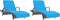 vidaXL - Strandhanddoeken - 2 - st - 400 - g/m² - 75x200 - cm - stof - turquoise
