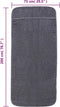 vidaXL - Strandhanddoeken - 2 - st - 400 - g/m² - 75x200 - cm - stof - antracietkleurig