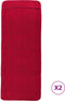 vidaXL - Strandhanddoeken - 2 - st - 400 - g/m² - 75x200 - cm - stof - bordeauxrood