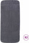 vidaXL - Strandhanddoeken - 2 - st - 400 - g/m² - 75x200 - cm - stof - antracietkleurig