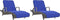 vidaXL - Strandhanddoeken - 2 - st - 400 - g/m² - 75x200 - cm - stof - koningsblauw