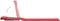 vidaXL - Strandmatten - inklapbaar - 2 - st - staal - en - stof - rood