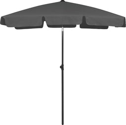 vidaXL - Strandparasol - 180x120 - cm - antracietkleurig