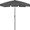 vidaXL - Strandparasol - 180x120 - cm - antracietkleurig