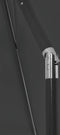 vidaXL - Strandparasol - 180x120 - cm - antracietkleurig