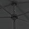 vidaXL - Strandparasol - 180x120 - cm - antracietkleurig