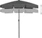 vidaXL - Strandparasol - 180x120 - cm - antracietkleurig