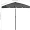 vidaXL - Strandparasol - 180x120 - cm - antracietkleurig