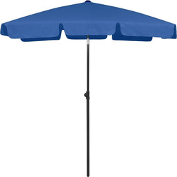 vidaXL - Strandparasol - 180x120 - cm - azuurblauw