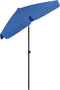 vidaXL - Strandparasol - 180x120 - cm - azuurblauw