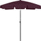 vidaXL - Strandparasol - 180x120 - cm - bordeauxrood