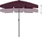 vidaXL - Strandparasol - 180x120 - cm - bordeauxrood