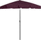 vidaXL - Strandparasol - 180x120 - cm - bordeauxrood