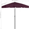 vidaXL - Strandparasol - 180x120 - cm - bordeauxrood