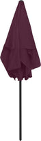 vidaXL - Strandparasol - 180x120 - cm - bordeauxrood