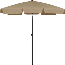 vidaXL - Strandparasol - 180x120 - cm - taupe