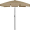 vidaXL - Strandparasol - 180x120 - cm - taupe