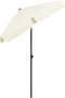 vidaXL - Strandparasol - 180x120 - cm - taupe