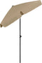 vidaXL - Strandparasol - 180x120 - cm - taupe