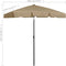 vidaXL - Strandparasol - 180x120 - cm - taupe