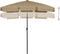 vidaXL - Strandparasol - 180x120 - cm - taupe