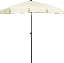 vidaXL - Strandparasol - 180x120 - cm - zandgeel