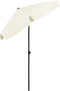 vidaXL - Strandparasol - 180x120 - cm - zandgeel