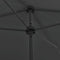 vidaXL - Strandparasol - 200x125 - cm - antracietkleurig