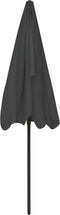 vidaXL - Strandparasol - 200x125 - cm - antracietkleurig