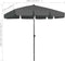 vidaXL - Strandparasol - 200x125 - cm - antracietkleurig