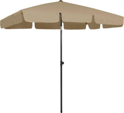 vidaXL - Strandparasol - 200x125 - cm - taupe