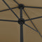 vidaXL - Strandparasol - 200x125 - cm - taupe