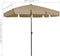 vidaXL - Strandparasol - 200x125 - cm - taupe