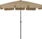 vidaXL - Strandparasol - 200x125 - cm - taupe