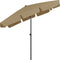 vidaXL - Strandparasol - 200x125 - cm - taupe