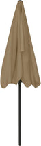 vidaXL - Strandparasol - 200x125 - cm - taupe